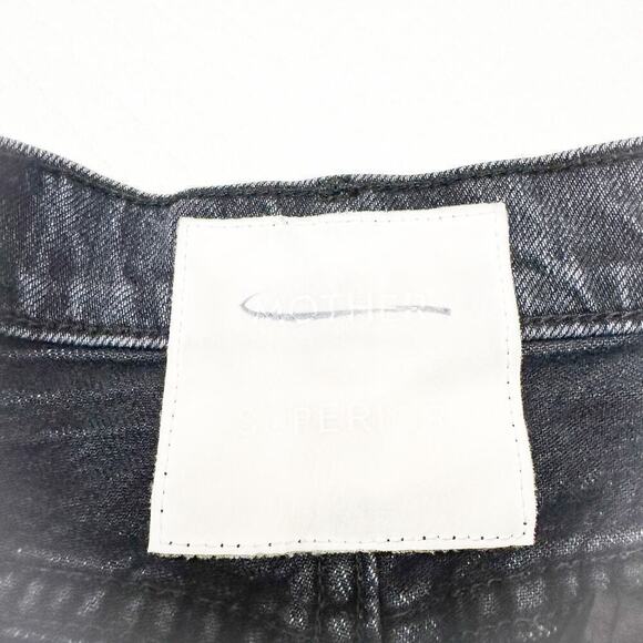 Mother Superior High Waisted Smokin' Double Heel On the Fly Denim Jeans Size 25 - Picture 5 of 12